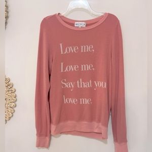WILDFOX "say that you love me" sweatshirt XS